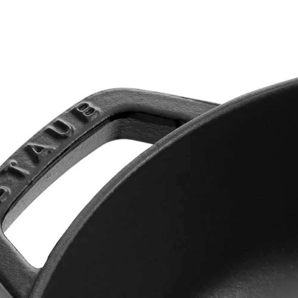 Staub Enameled Cast Iron French Oven‎ 6 1/4QT- Matte Black